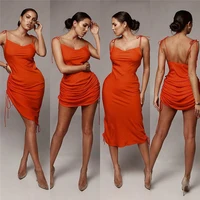 

Backless Drawstring Sleeveless Midi Dress Fashion Apparel Women Casual Dresses