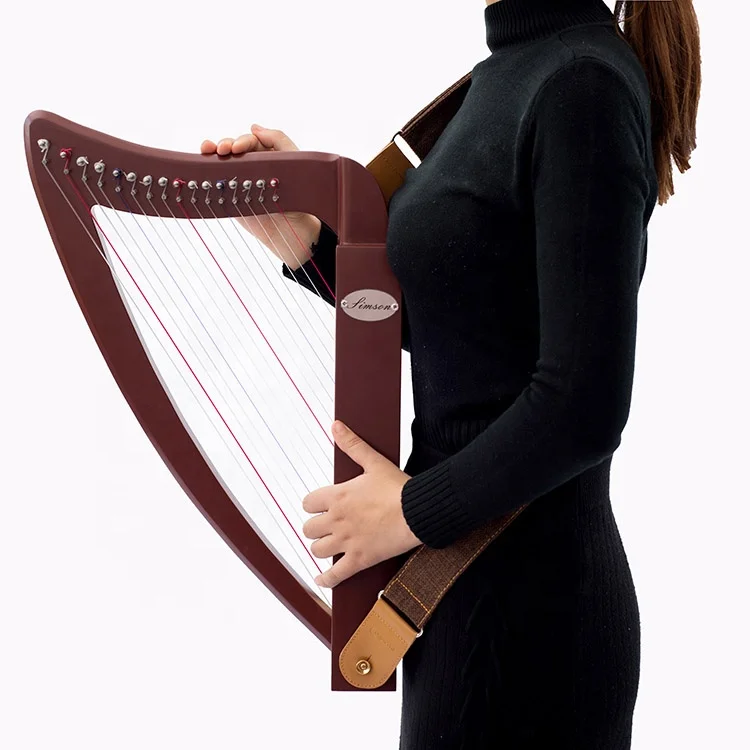 

16-strings Good Sound Quality Harp, Brown
