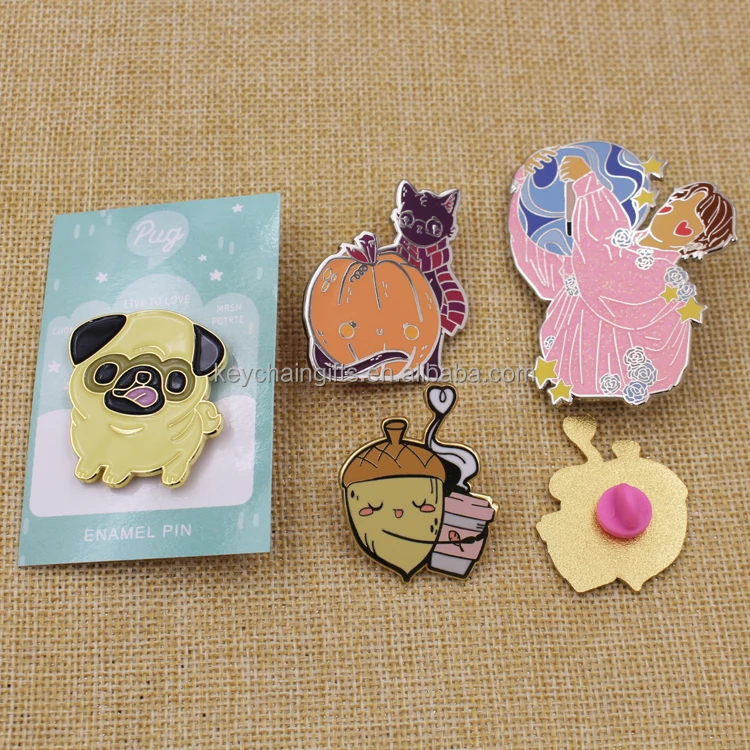 

Fast Delivery Lovely Cartoon Game Character Hard Enamel Badge Soft Enamel Lapel Pins