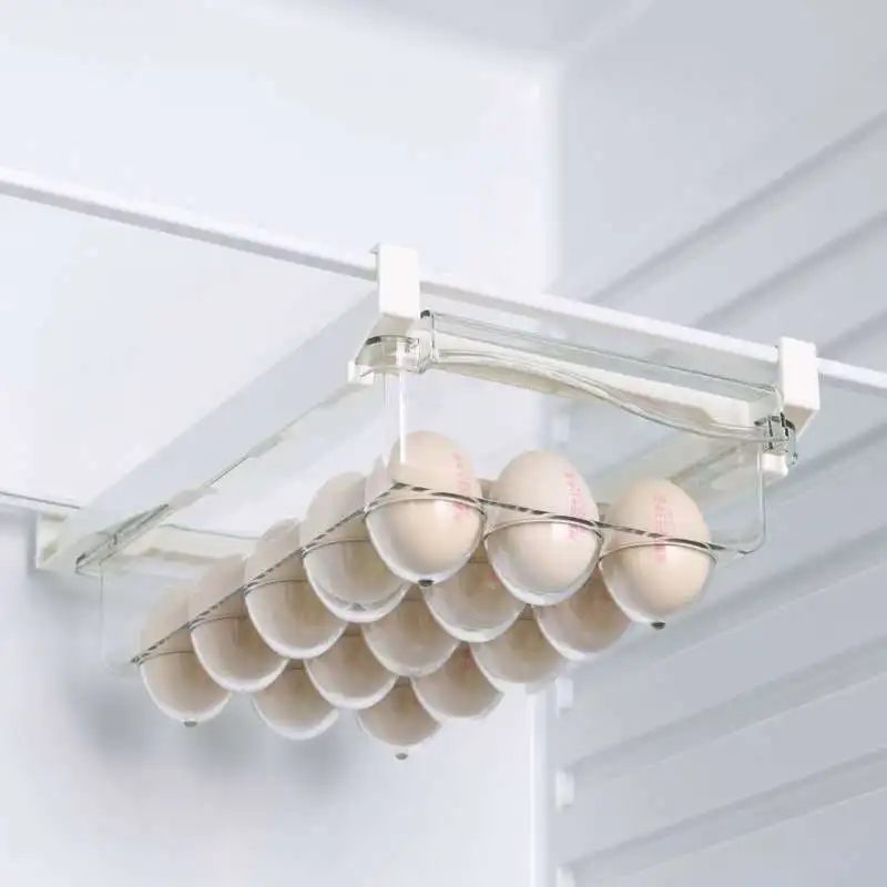 

Eggs Organizer Refrigerator Egg Drawer Pull Out Storage Case