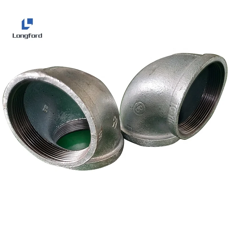 

1 2 Inch FNPT 90 Degree Galvanized Rigid Steel Conduit Elbows