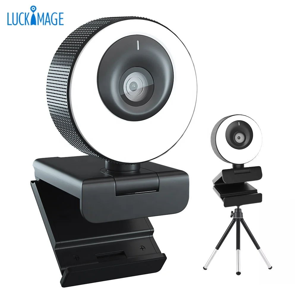 

Luckimage webcam camera 4k webcam beauty webcam, Black