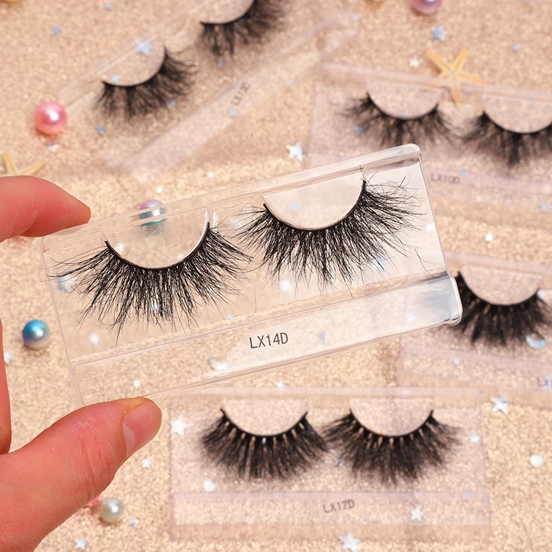 

custom manufacturer wholesale natural eye long lashes false eyelashes 3d mink eyelash packaging box, Black