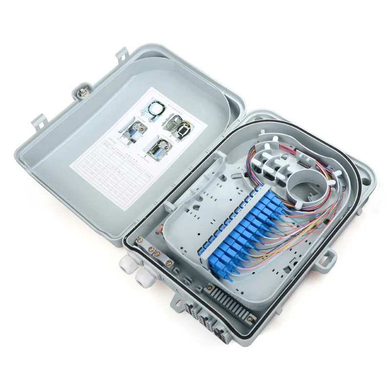 

Wall mount or pole mount ABS FTTX 24cores fiber optic external optical terminal box