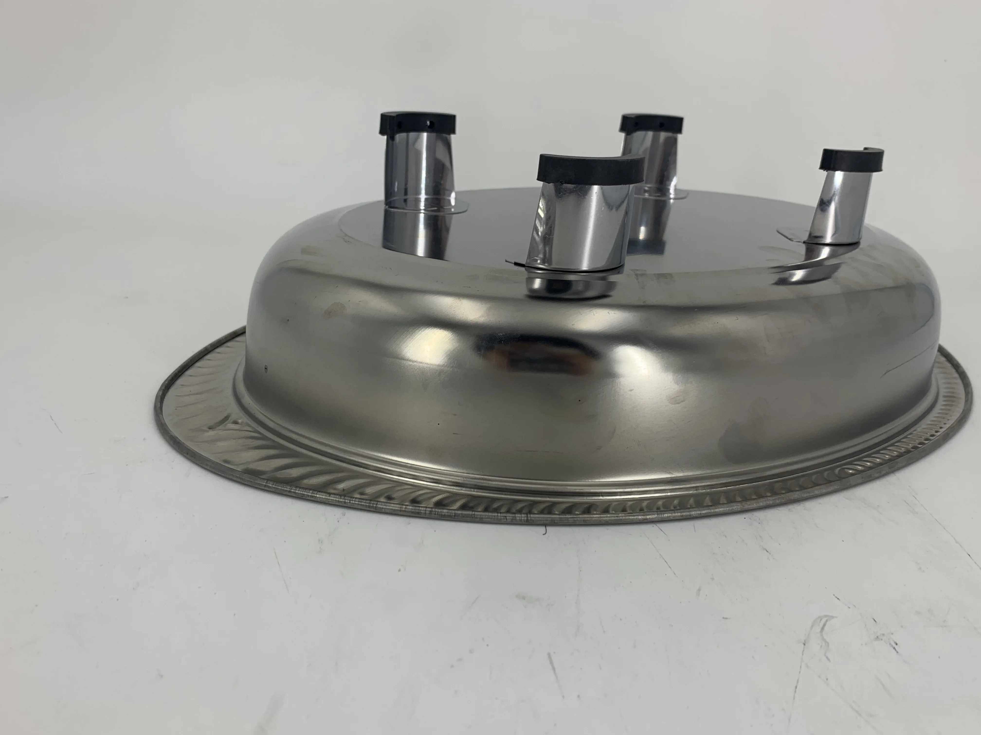 
hot pot chafing dish buffet set stainless steel Oval plus four legged tray 