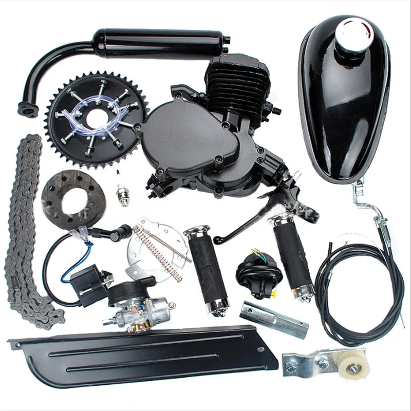 

Factory 2 Stroke Kick 80cc Gas Engine motorcycle Bicycle Motor Kit Other Bicycle Parts Engine Kit for Motorized Bike Kit, White, black, orange, pink, green