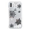 Sanlead Brand Snow Globe Sequin Star Glitter Snow Sand Protect Christmas Crystal Electroplate Cell Phone Case for iphone