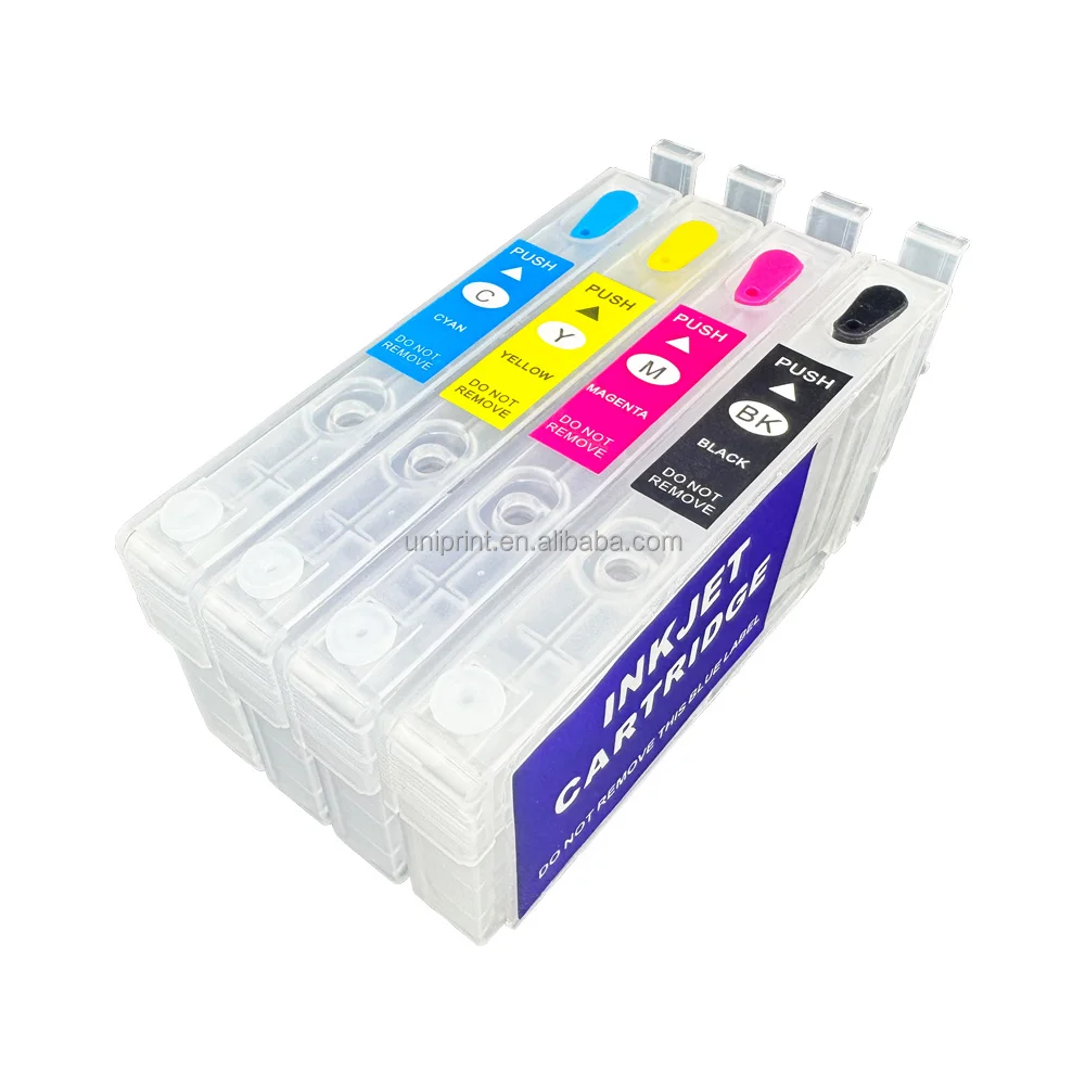 T812 T802 T822 No Chip Refillable Ink Cartridge for Epson WF-4830 WF-4820 WF-3820 WF-7830 WF-7835 WF-7840 WF-7310 EC-C7000