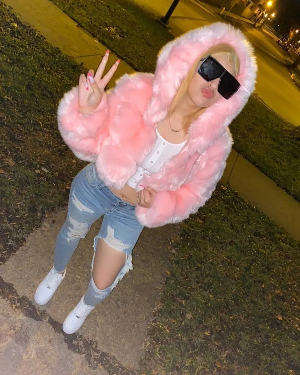 

Winter Warm Women Faux Fur Coat ladies short jacket ladies fall leather coat women plus size coats