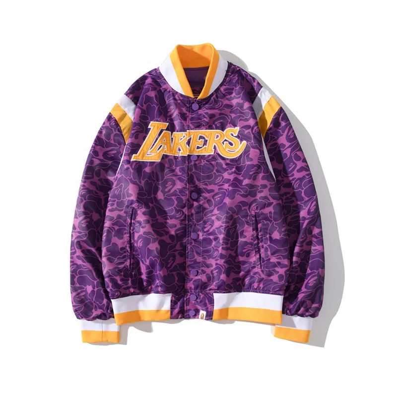 

Fall 2020 NB A Laker s joint men's camouflage print thin casual baseball jacket jacket GP2022789BK, As pictures