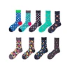 Lifestyle Cotton Men's Sock Diamond Stars Balloon Pattern Happy Crazy Socks Men KYMC0075