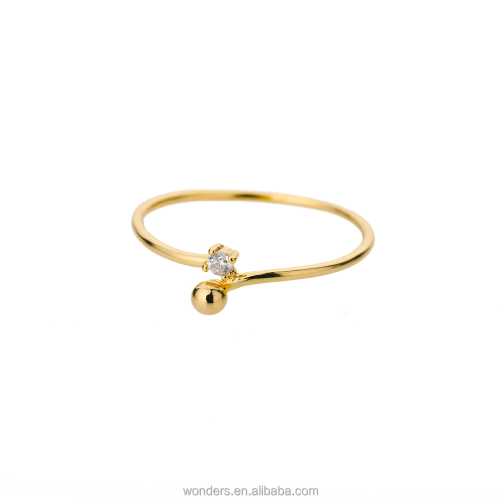 

Fashion One Stone Ring Band CZ Crystal Finger Women Rings For Birthday Gift