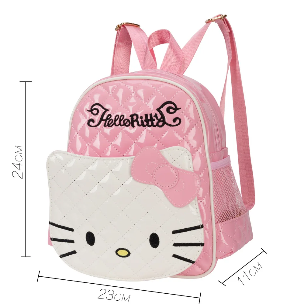 

2020 Cartoon kitty hello cute backpack schoolbag kids pu bags for girls children