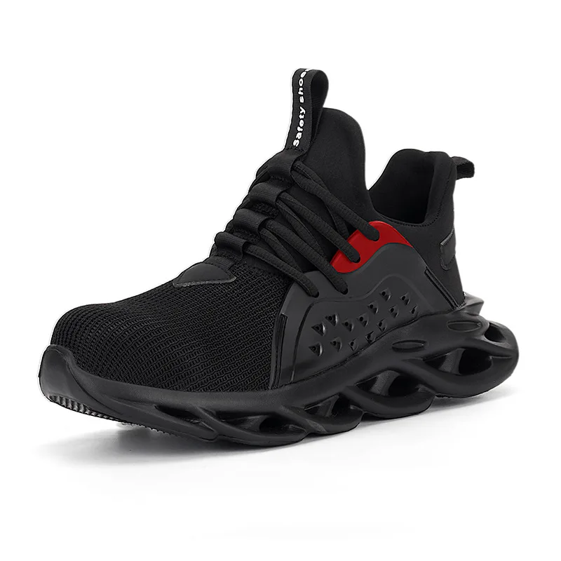 

Wholesale Breathable Non-slip Industrial Work Shoes Anti-smashing Steel Head Light Men Safety Shoes