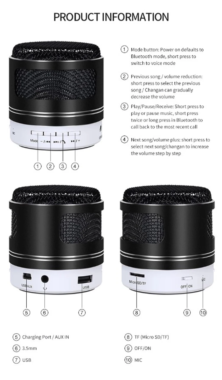 promotional gifts manufacturer Bluetooth speakers metal mini wireless speaker in China - ANKUX.COM