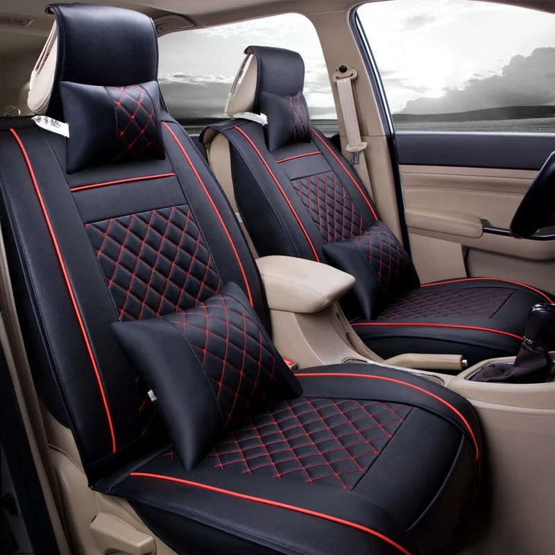 

Top Quality Car Seat Covers Universal Front Rear Single Seat Covers Leather Luxury Seat Covers for Honda Toyota