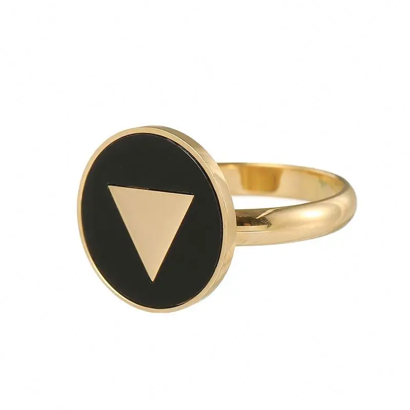

Custom Fashion Wedding Ring Gold Plating Stainless Steel Ring