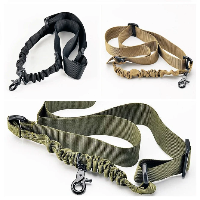 

Shooting Hunting Accessories Belt Gun Rope Military Airsoft Tactical Single Point Bungee Rifle Sling Gun Strap