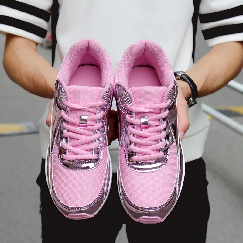 

unisex shoes men custom logo sneaker women platform casual shoes pink chaussure en gros fashion sport shoes women, Black / silver / red / pink / blue / royal blue