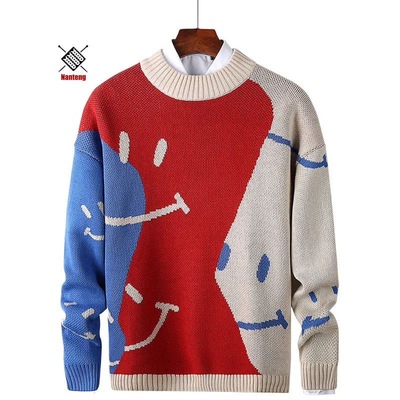 

Wholesale Goods In Stock Cotton Round Neck Mens Fashion Pullover Sweater