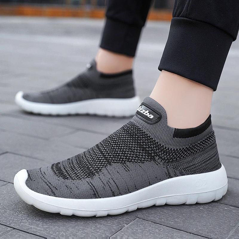 

GY02 Lace Up Outdoor Walking Slip On Free Shipping Items Casual Shoes Men Boots, Black