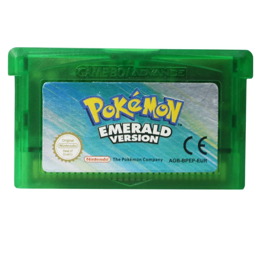 

EUR Version High quality Pokemon Emerald Version Video Games Card For Nintendo Game Boy Advance Pokemon Game GBA