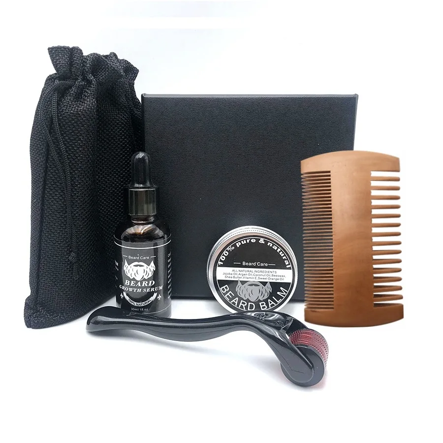 

For men skin care kit gift packing private label beard products beard growth oil