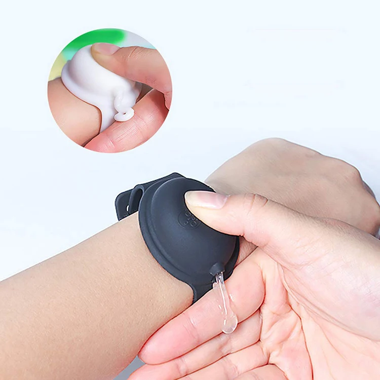 

Hot Sales Portable Bracelet Mini Hand Sanitizer Dispenser Wristband Hand Sanitzers Holder