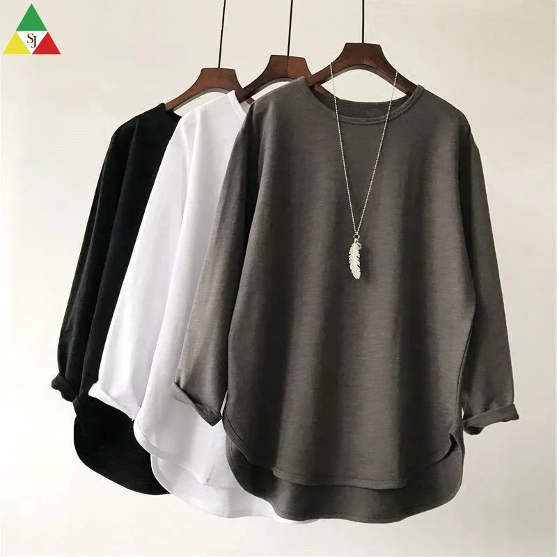 
Wholesale Cotton T Shirt Women Bulk Plain Blank Tshirt In China 
