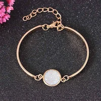 

Handmade Valentines Gift women gold healing stone silver jewelry bracelets