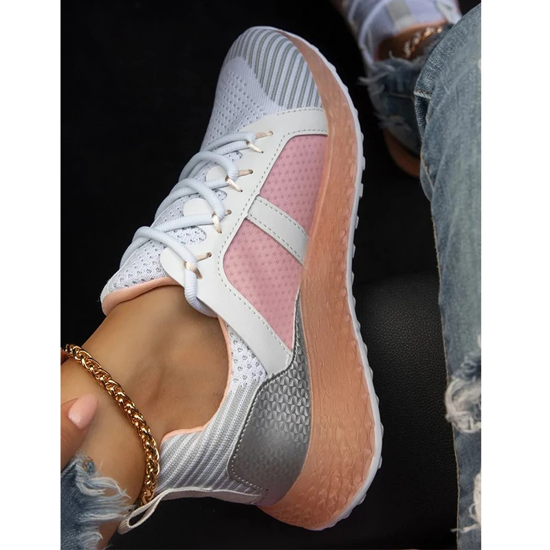 

BUSY GIRL AL5156 2021 New sneaker knit shoe mesh shoes sneakers ladies casual women's fashion sneakers