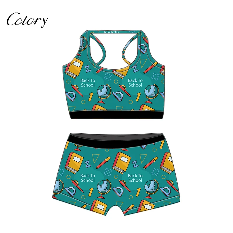 

Colory Women Bodysuit Pajamas Two 2 Piec Short Set, Picture shows