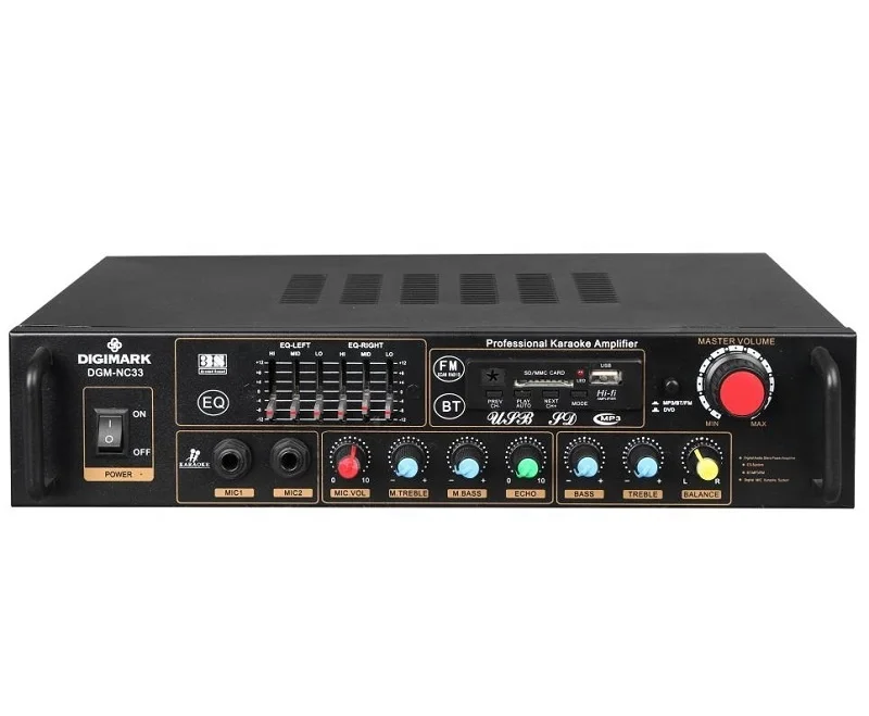 

Multifunctional karaoke digital mixer and amplifier board 1000 watts with low price, Black