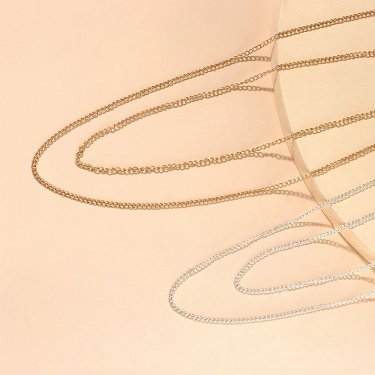 

Hot Selling Fine Metal Body Chain Fashionable Sexy Body Chain Long Tassels Body Chain For Woman, Silver gold