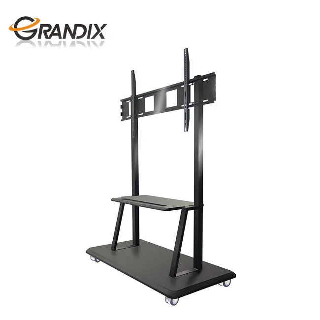

new classic furniture lcd tv floor monitor mount stand, Black
