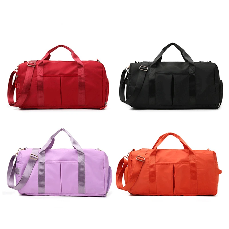 

Wholesale Custom Large High Quality Weekend Women Gym Sports Overnight Bag Waterproof Pink Travel Duffle Bags, Green/rose/gray/pink/beige/blue/burgundy/red/black/purple/orange