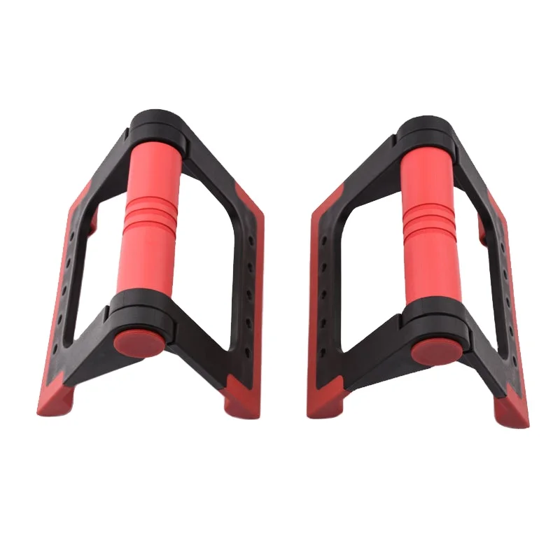 

Home Gym Exercise Body Building Chest Training Equipment Sports Push Up Handle Bar Stand Men Resistance Bands Fitness Support, Red