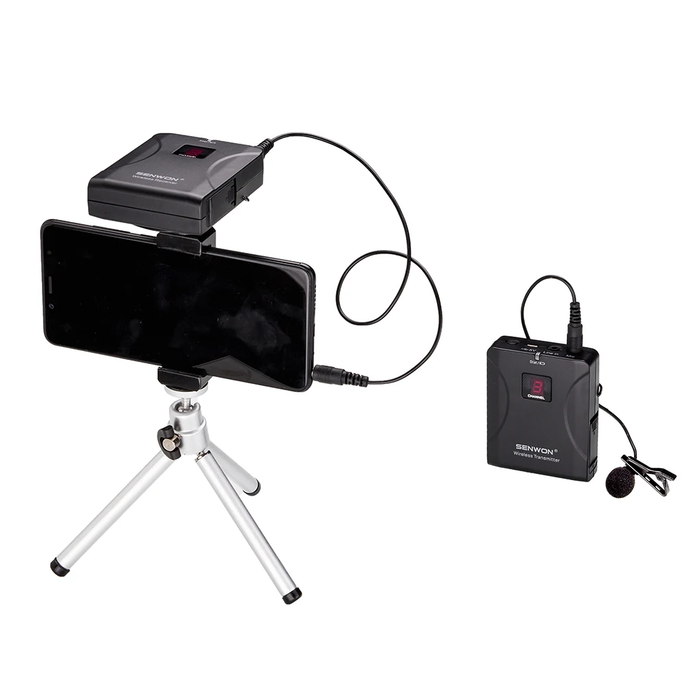 

Professional Hd sound recording UHF wireless transmission video camera microphone