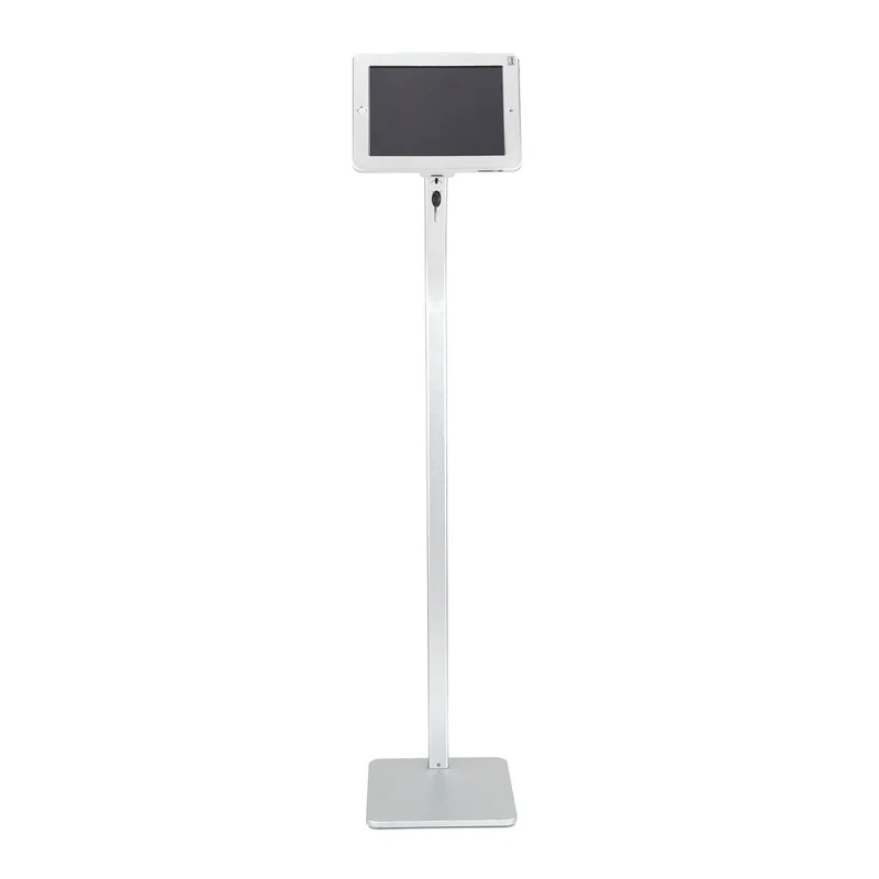 

Newly retail antitheft security tablet floor stand for ipad with aluminum alloy material, Silver