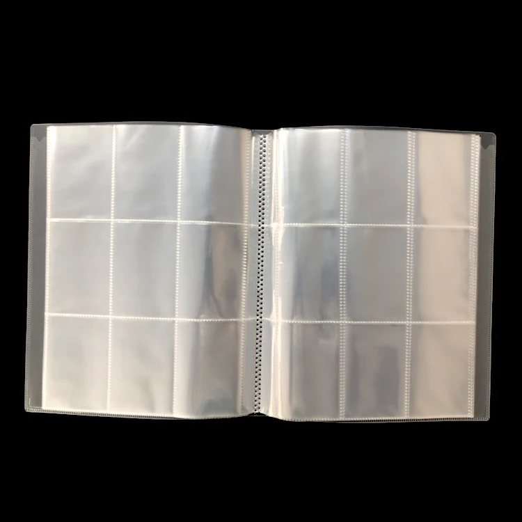 
clear PP 4 pocket/ 9 pocket/ 18 pocket trading card binders, clear transparent card album  (62335070911)