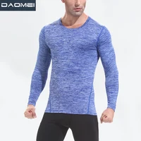 

Custom Compression Long Sleeve T Shirt Mens Blank Wholesale Athletic Running Wear