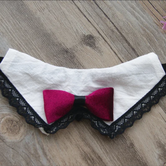 

Wholesale cute fashion popular nice price lace bib accessories pet scarf for dogs and cats