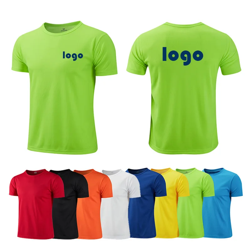 

Manufacturers wholesale round neck short sleeve T-shirt advertising T-shirt work clothes can be customized