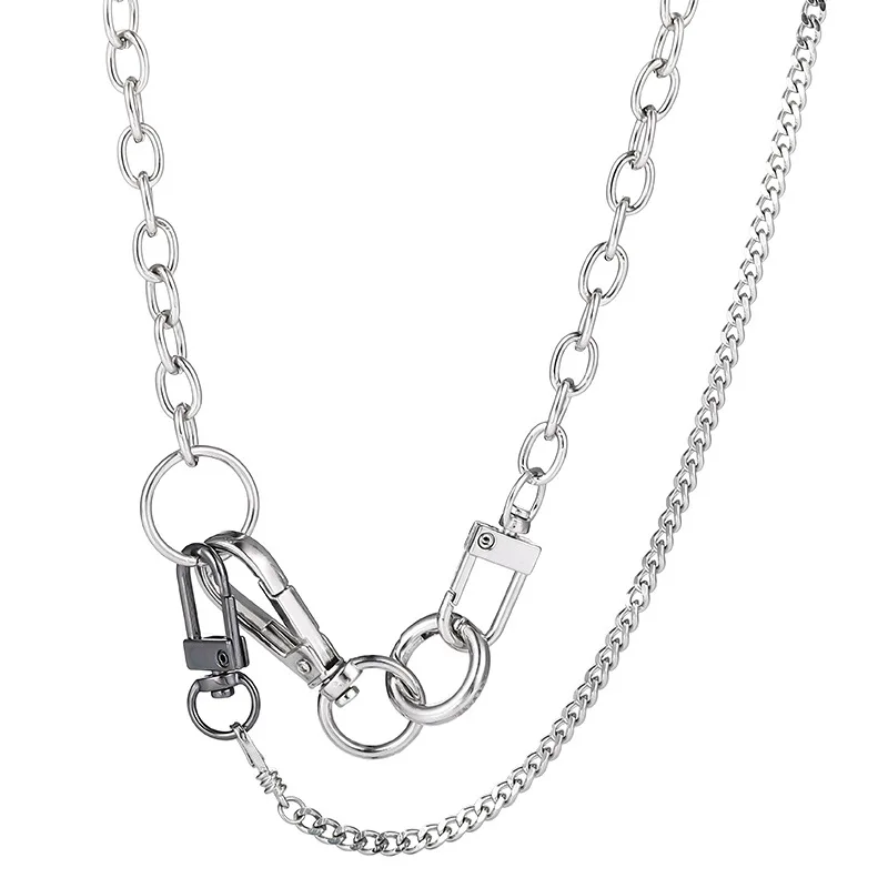

Personalized Hip-Hop Style Jewelry Stainless Steel Locked Chain Necklace, Steel color