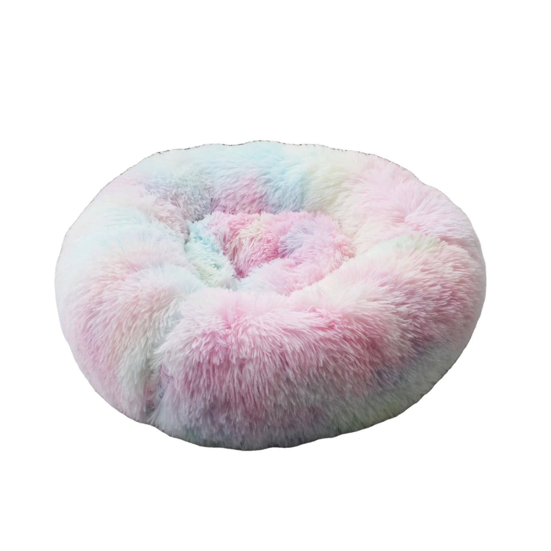 

High Quality Warm Soft Long Plush Pet Bed Kennel Mat Pet Beds Furniture Dog Cat Pet Tent Nest, As picture