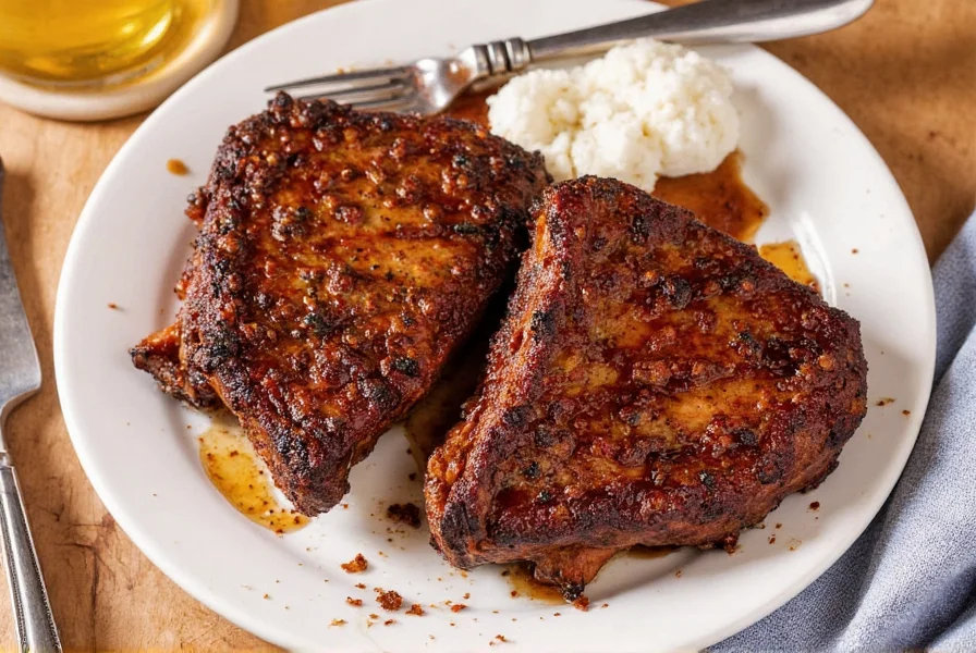 Grilled Ribs on BBQ Grill