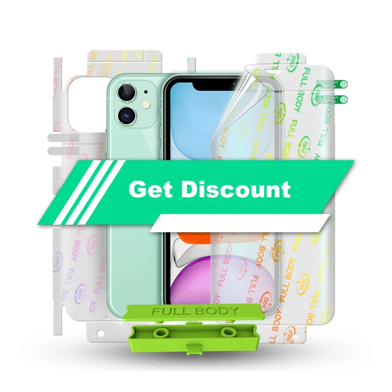 

High Quality transparent hydrogels film TPU anti fingerprint screen protector for iphone 12 series