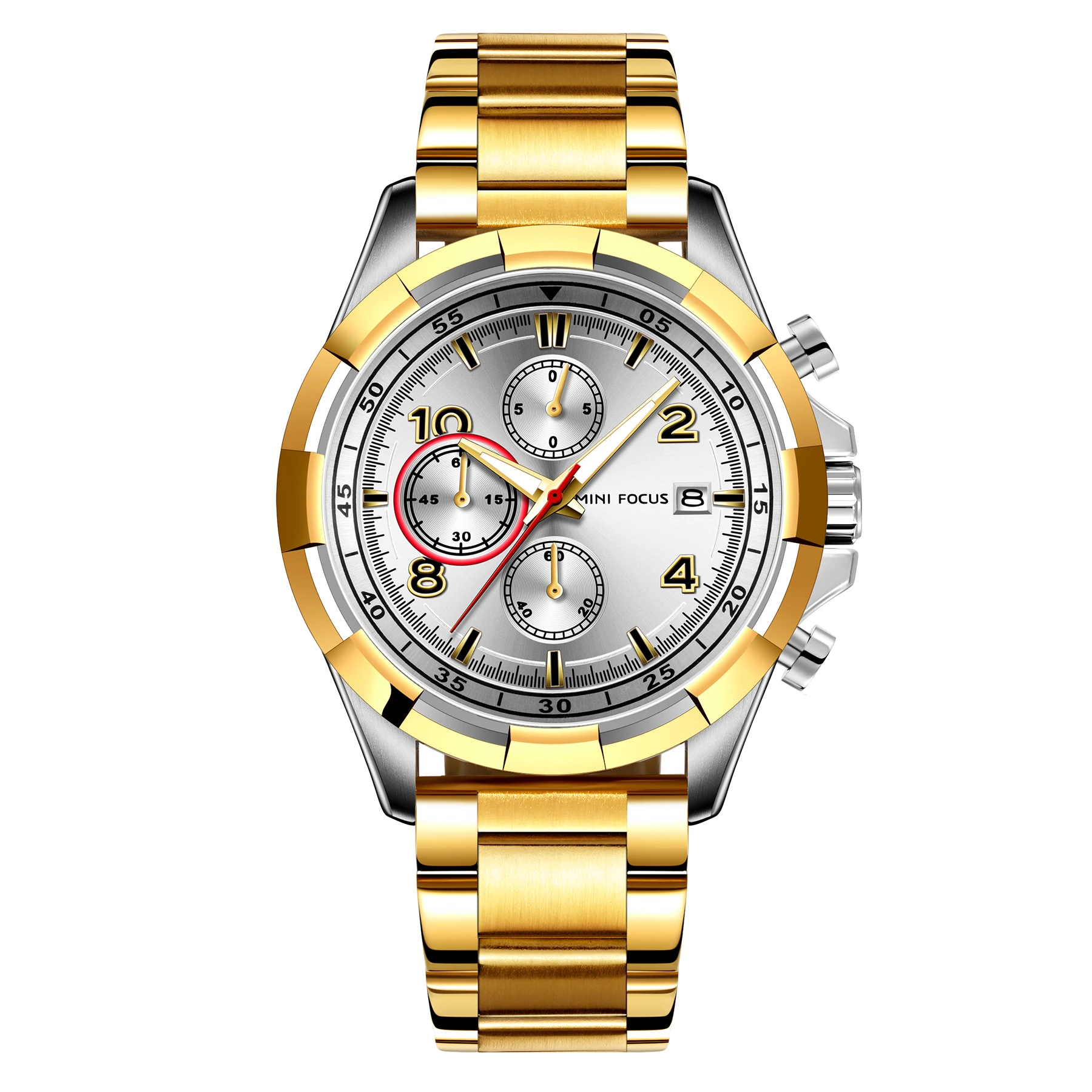 

Business Classics Alloy New Watches For 2021 Year Mens Dial Numbers Sport Waterproof Watch