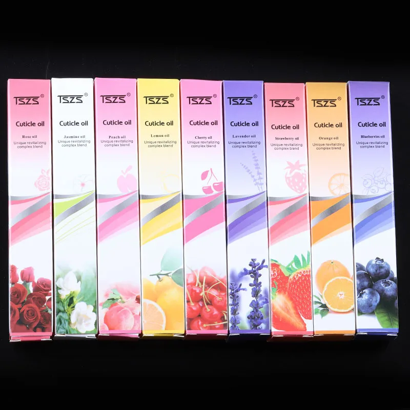 TSZS NB-3 high quality 9 different flavors cuticle revitalizer oil pen nail art care cuticle oil pen