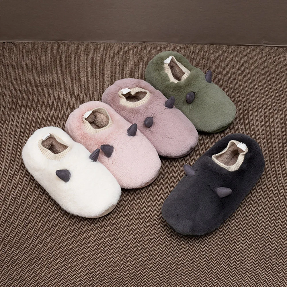 

Women Home Slippers Winter Warm Indoor Cute Plush Cartoon Non-slip Home EVA Slippers For Cotton Increased Ladies and Mens, 1pairs